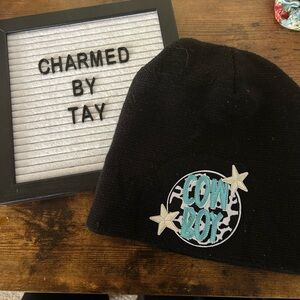 Black Cowboy Beanie